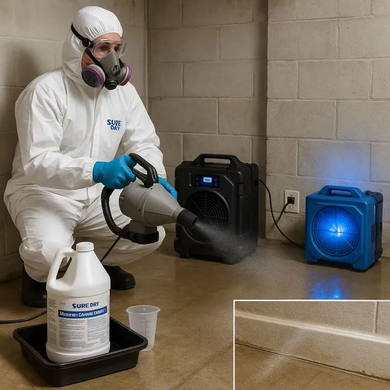 Sanitization and Odor Removal process in Granville South, OH